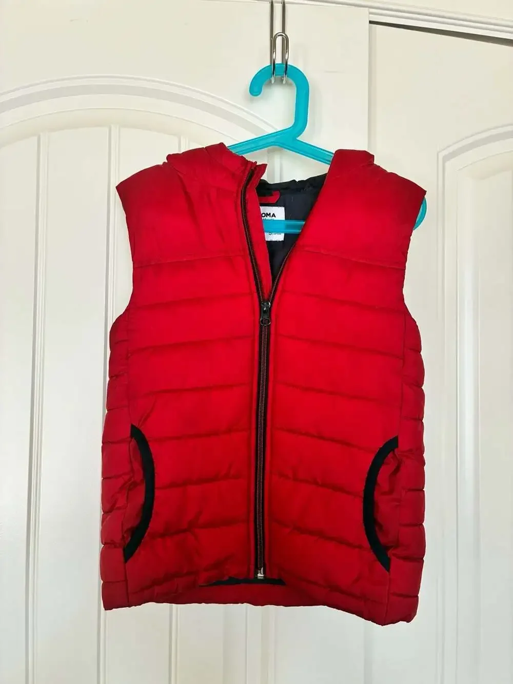 Sonoma Goods For Life Red Hooded Puffer Vest Size 5T Toddler Boy